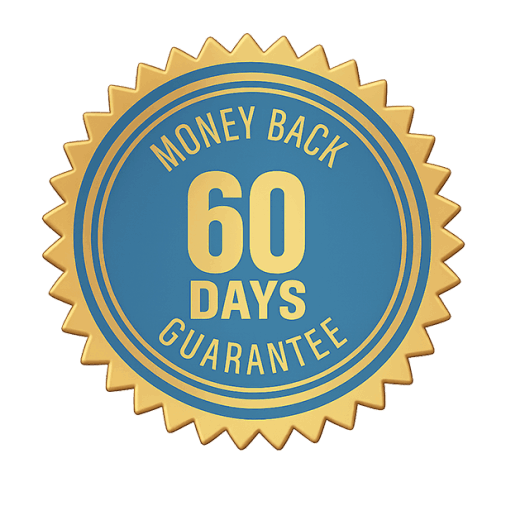 Venus Factor 60-day 100% money-back guarantee seal